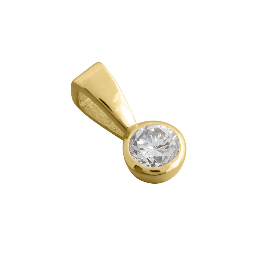 212371-4138-001 | Anhänger gold-park 212371 375 Gelbgold<br> Brillant 0,200 ct H-SI ∅ 3.8mm<br>100% Made in Germany  